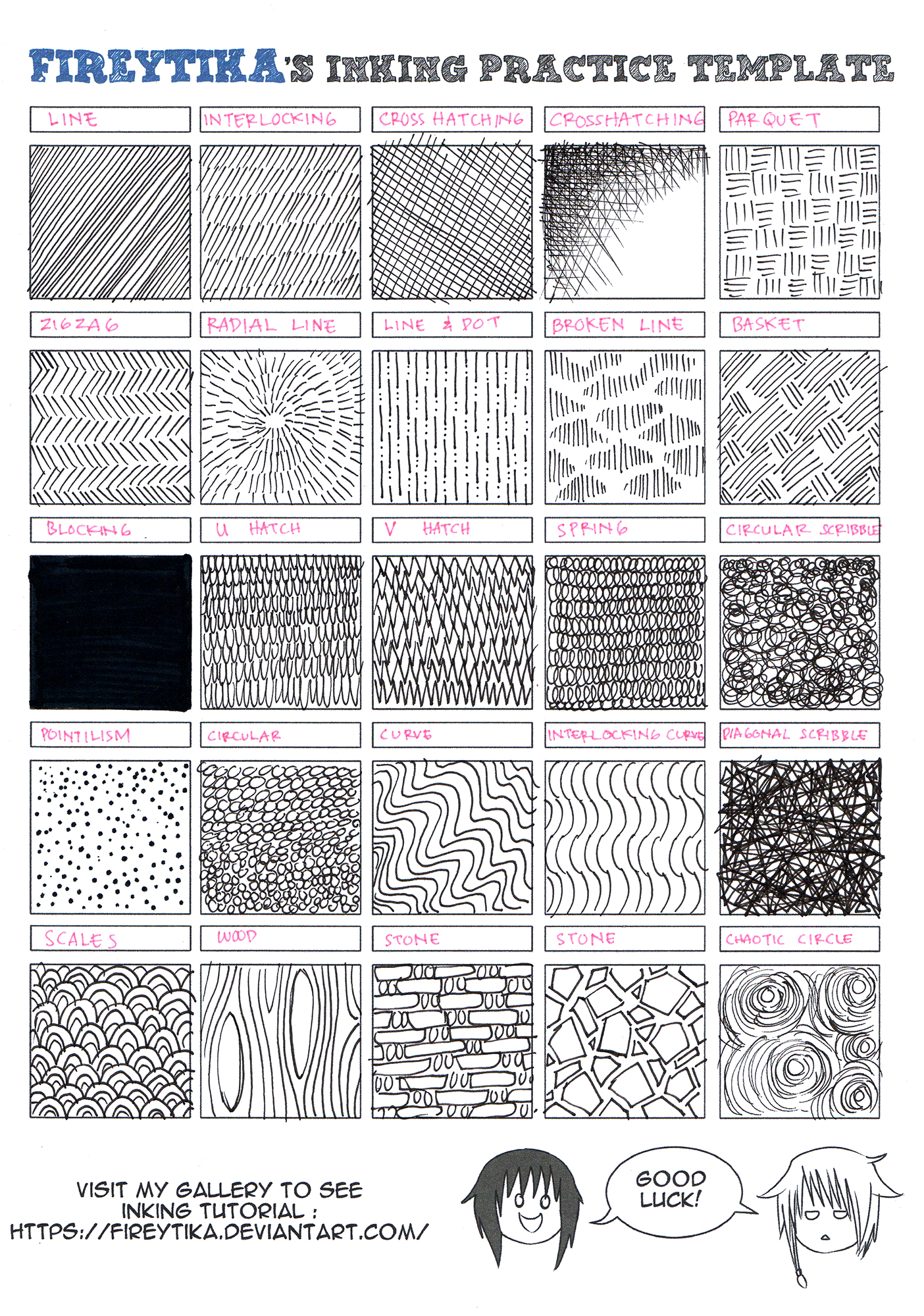 Master Ink Printables Inking Tutorial by fireytika on DeviantArt