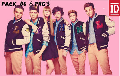 Pack de 6 PNG'S One Direction