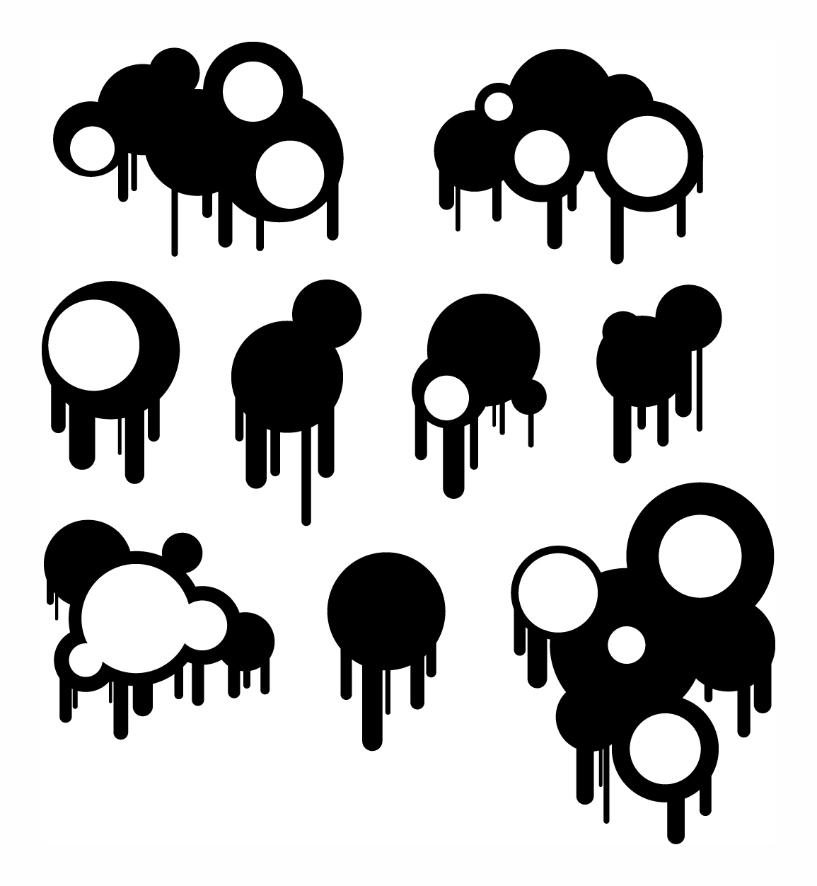 Circles and Drips - Brushes