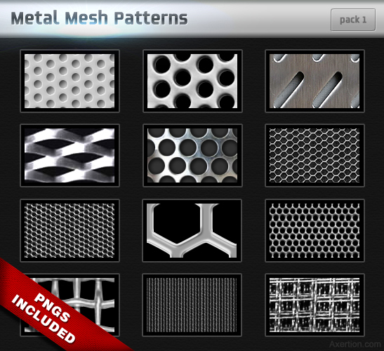 Metal Mesh Patterns - Pack 1