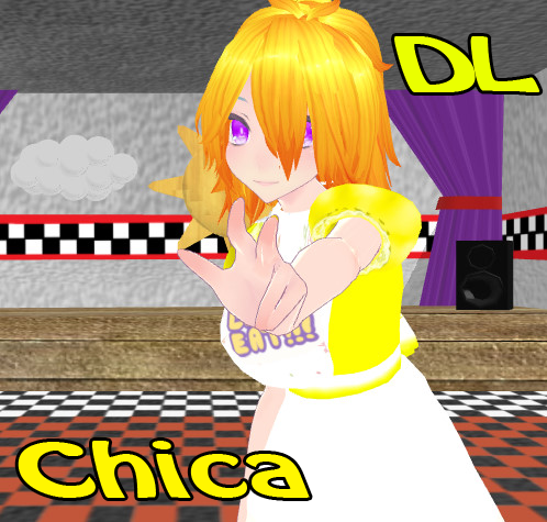 MMD FNaF Chica by Mangle200 on DeviantArt