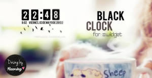 Skin for Xwidget 'Black Clock'.