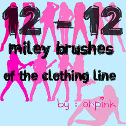 12 mileybrushes - clothingline