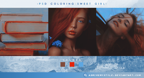 PSD COLORING #05 | SWEET GIRL