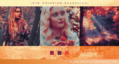 PSD COLORING #07 | GARDENIAS