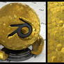 Gold pile material for Blender (no UVs needed)