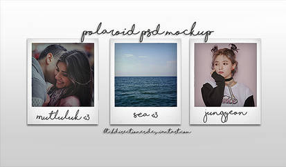 .polaroid psd mockup