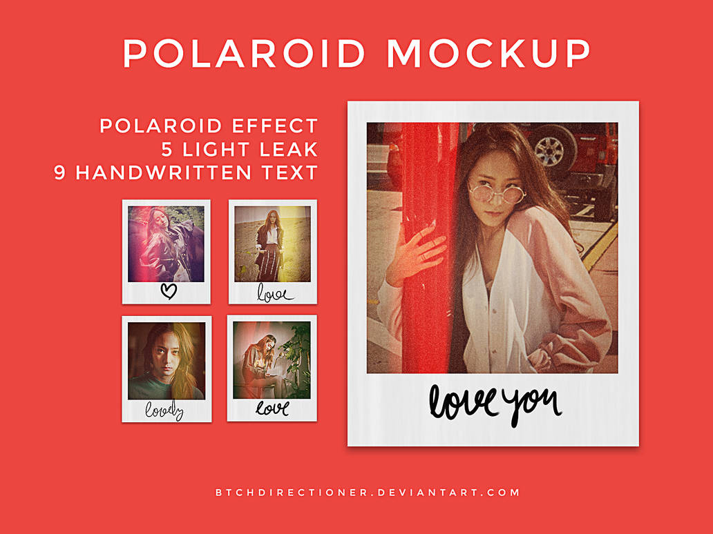 Realistic Polaroid Mockup By Btchdirectioner On Deviantart