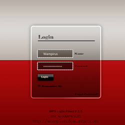 Login panel  V2  PSD