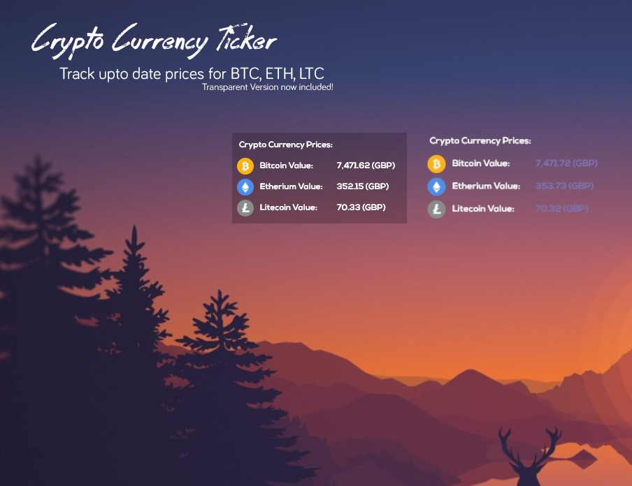 CryptoTicker 0.1b by jacko162