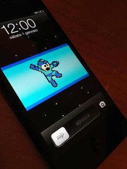 MegaMan iPhone 5 Lock Screen Wallpaper