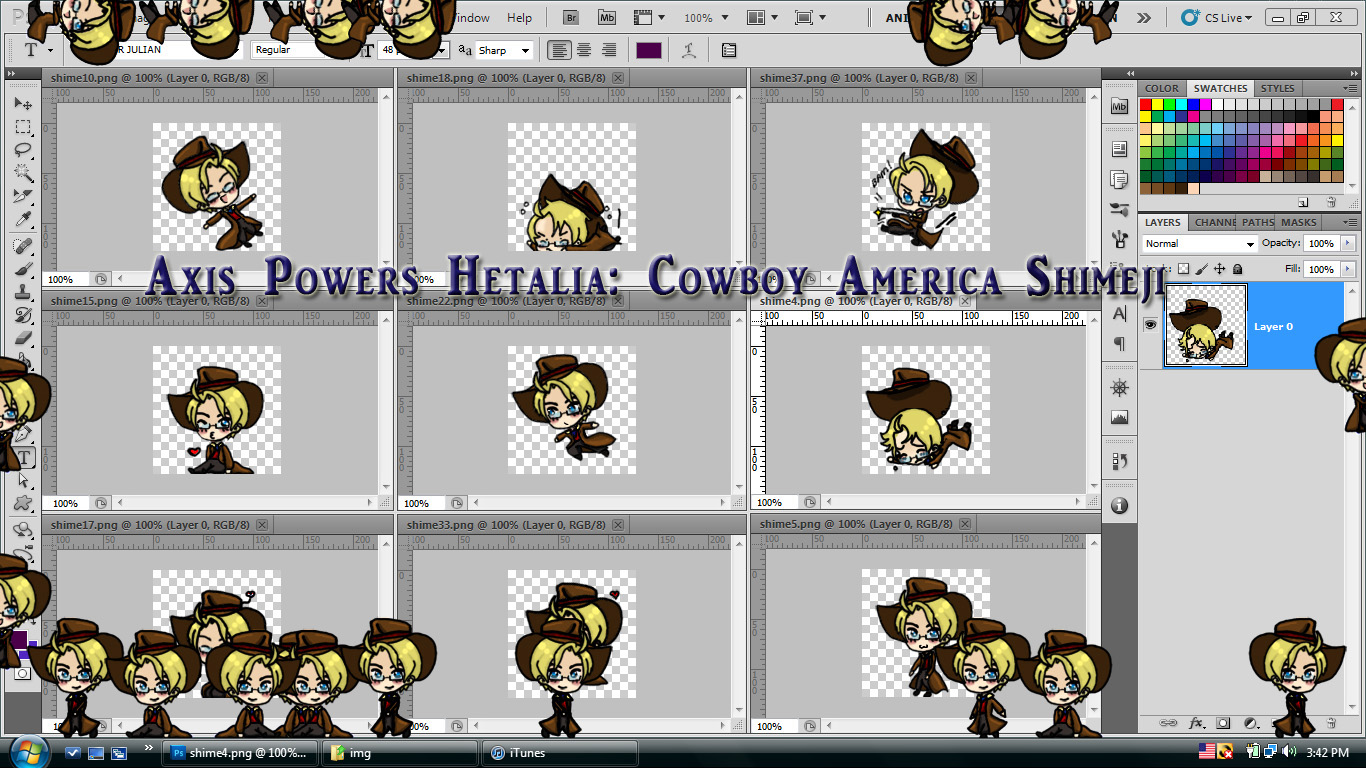 Axis Powers Hetalia: Cowboy America Shimeji DL
