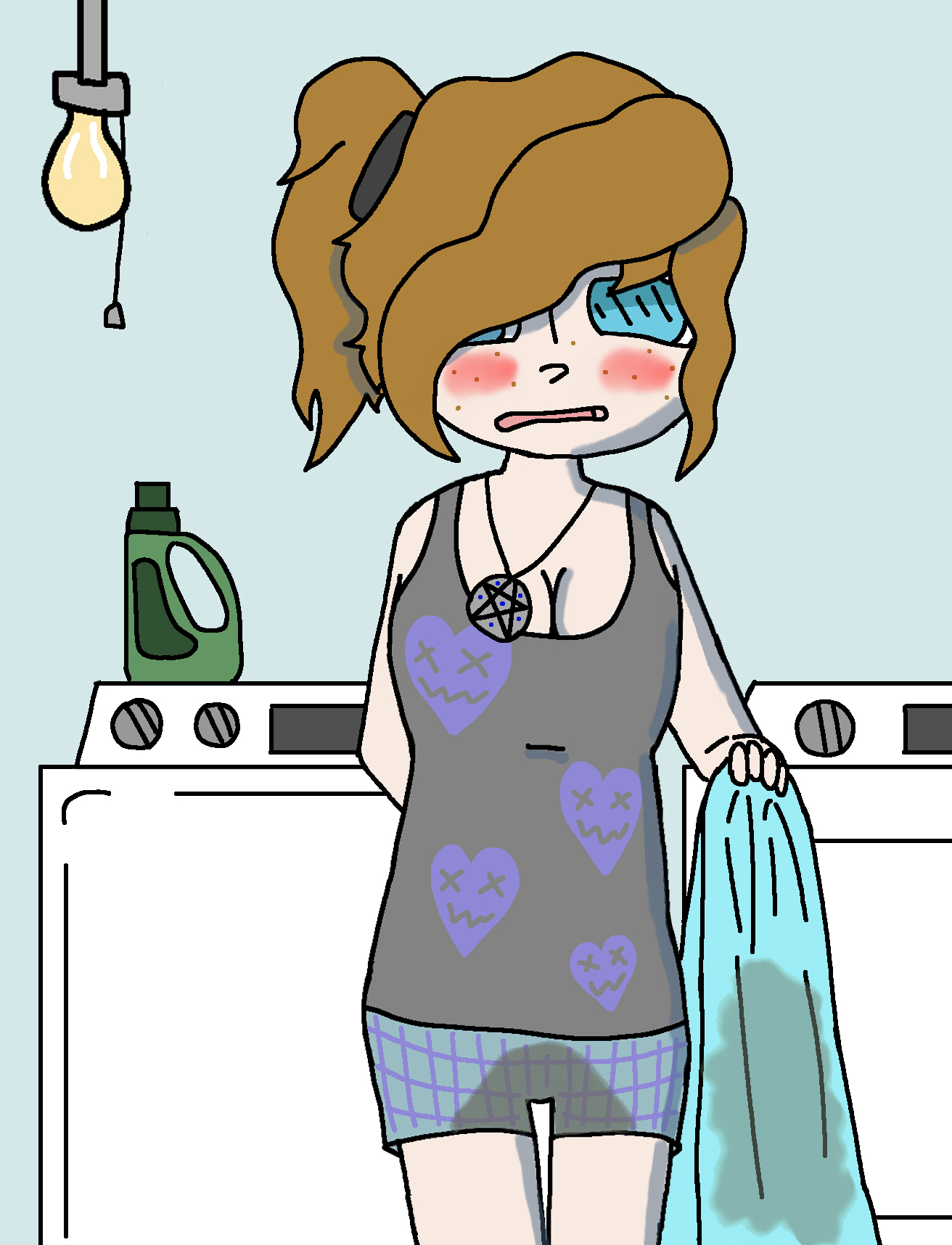 Caught at the washing machine by ShieldmaidenLindsey on DeviantArt