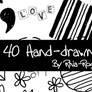 40 Hand Drawn Brushes