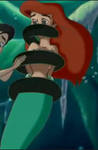Ariel Struggling in Morgana's Tentacles
