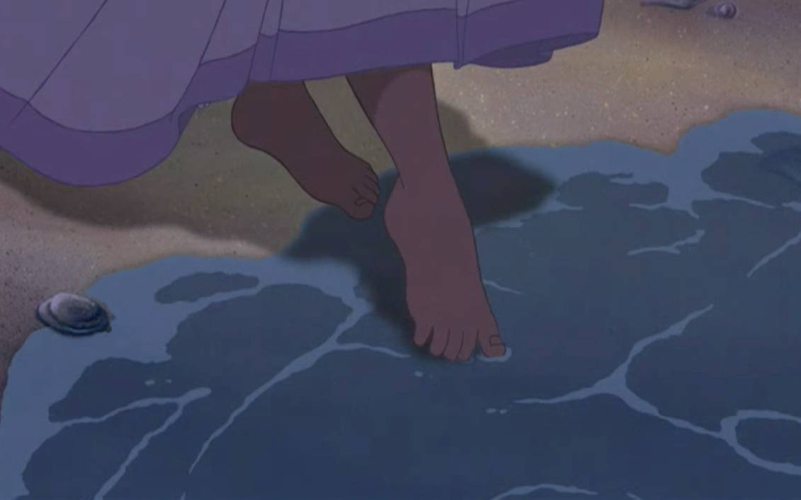 Ariel Steps her Feet Into The Water by Arielfan90 on DeviantArt