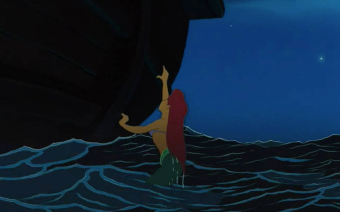 Ariel is close to Eric's Boat and Climbs It by Arielfan90 on DeviantArt