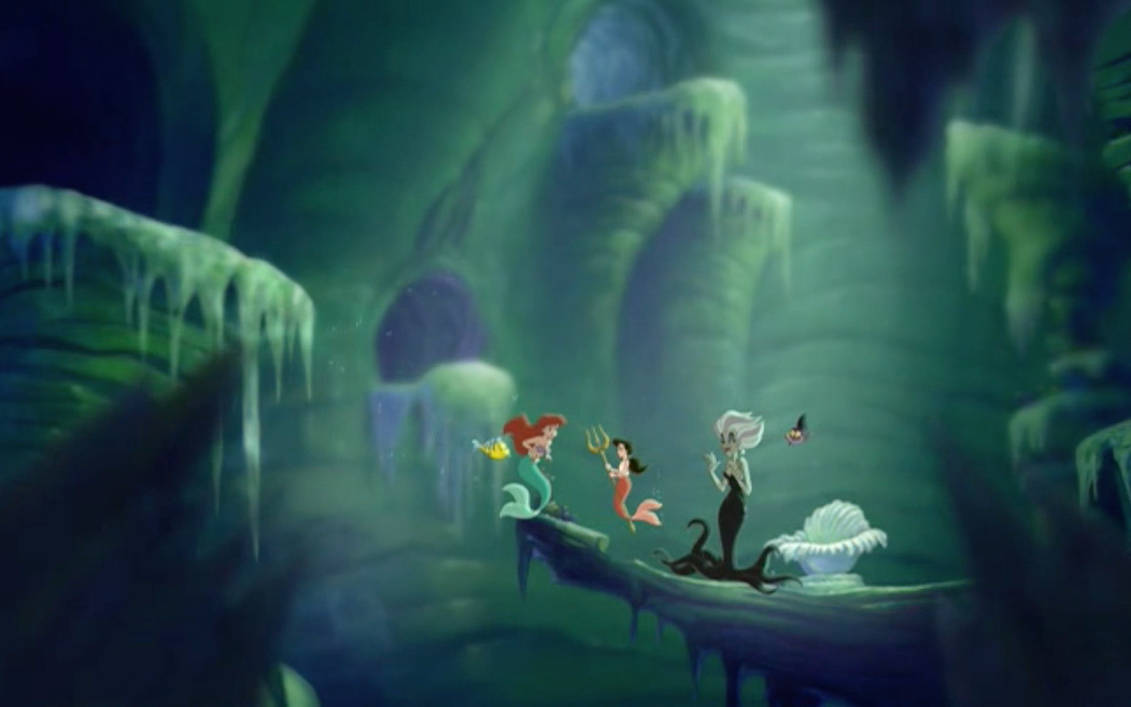 Ariel and Flounder swim in by Arielfan90 on DeviantArt