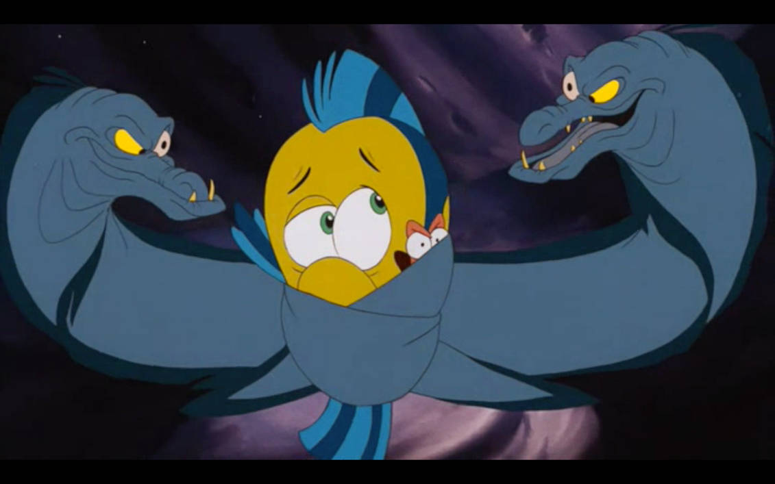 Flotsam and Jetsam coil Sebastian and Flounder by Arielfan90 on DeviantArt