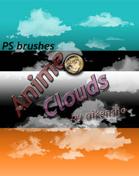 Photoshop- Cloud Brushes for Anime/Manga