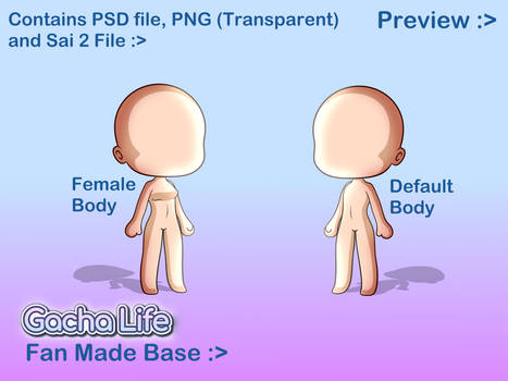 Featured image of post Body Base Gacha Life Models 623 base body 3d models available for download in any file format including fbx obj max 3ds c4d