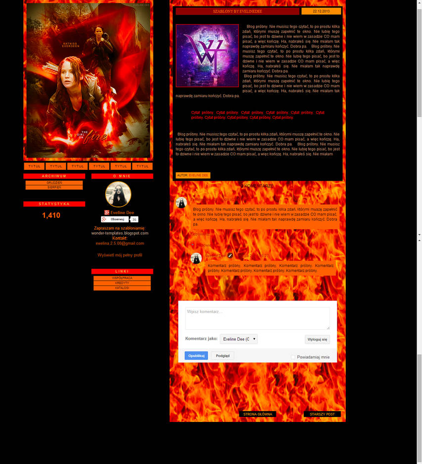 Template The Hunger Games by WonderTemplates on DeviantArt
