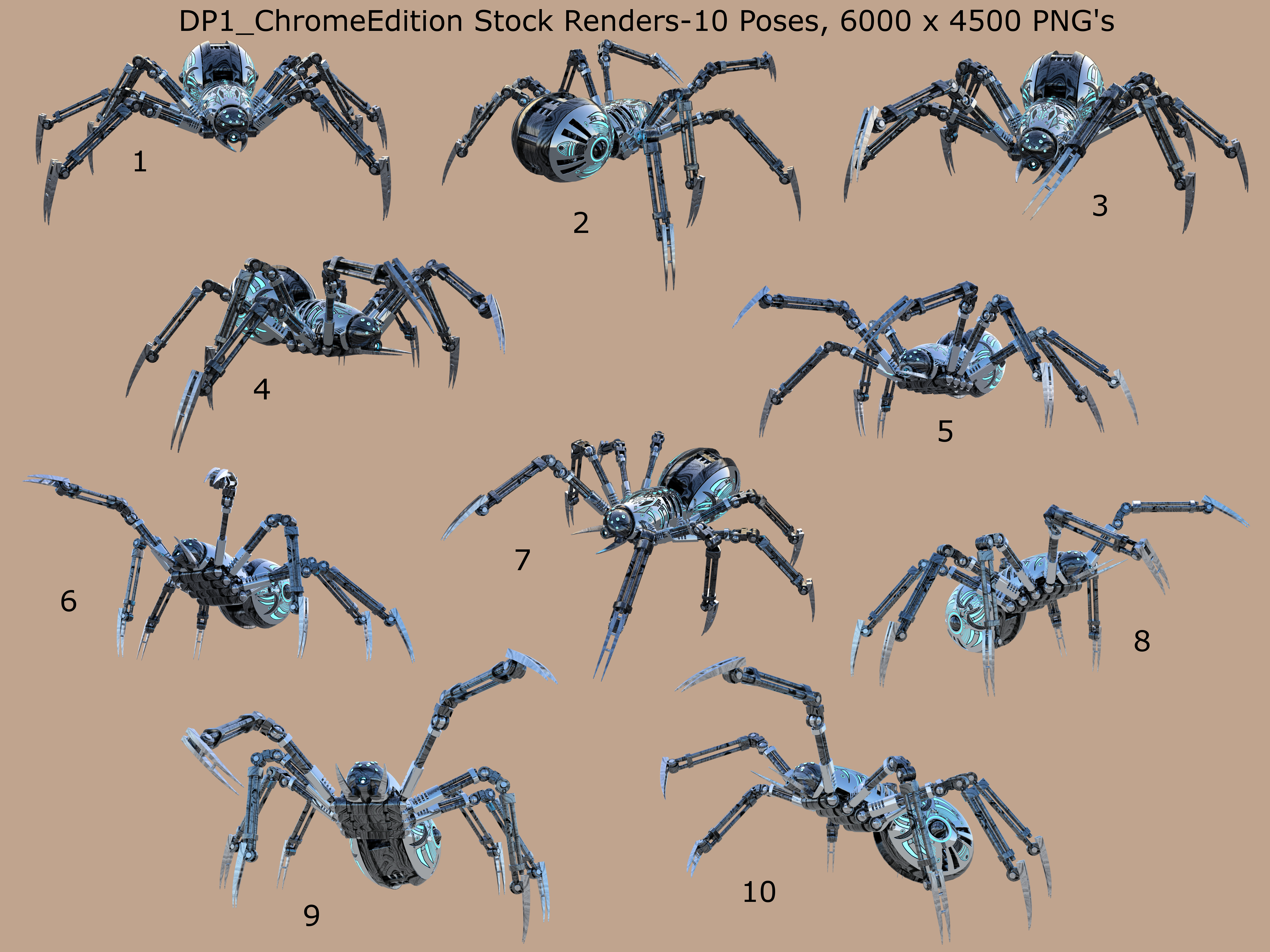 DP1 ChromeEdition 10Poses PNG StockPack