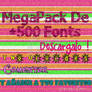 Megapack +500 Fonts !