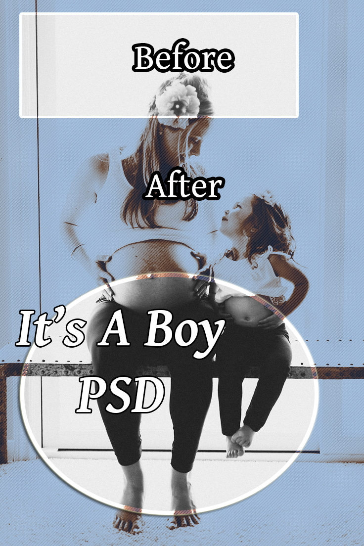 It's A Boy PSD