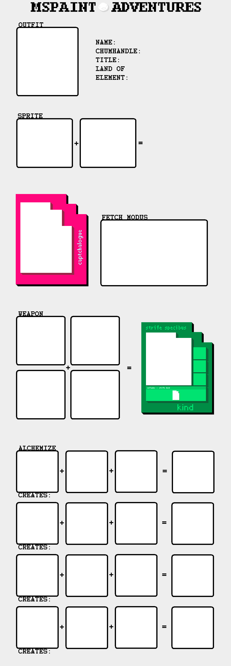 Blank Homestuck template