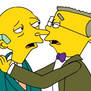 Burns and Smithers Kissing