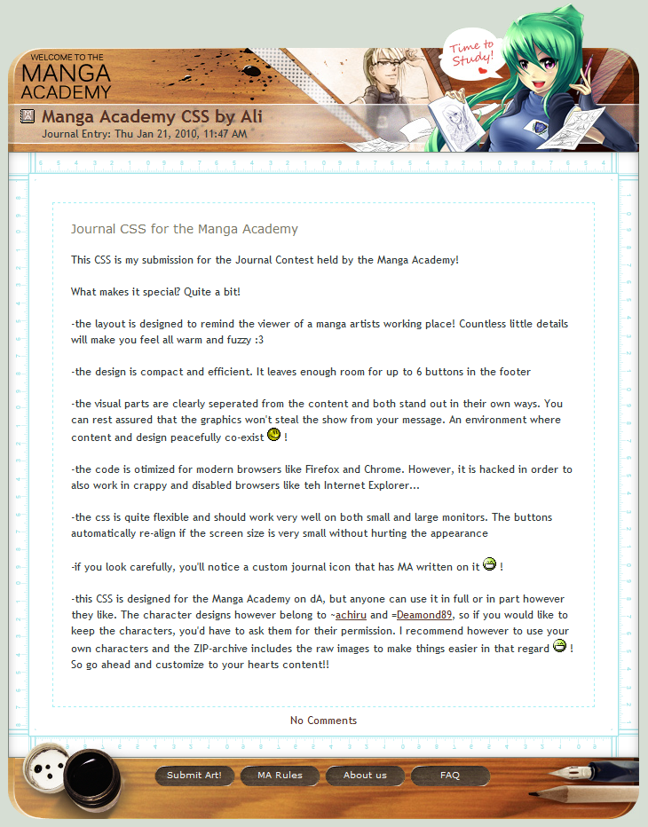 Manga Academy - Journal CSS