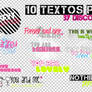 2Pack de textos PNG+