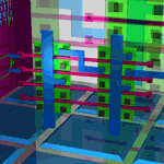 Raytraced NAND Gate Array IC Mask Layout Animation by mcsoftware on ...