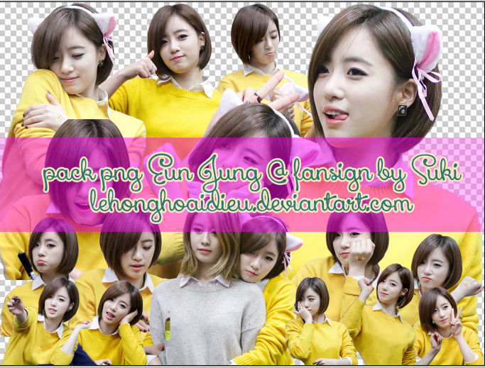 Pack 17 PNG Eun Jung @ Ulsan Fansign by lehonghoaidieu on DeviantArt