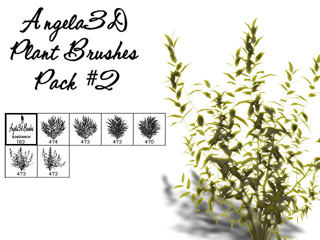 Angela3D Plant Brushes Set 2