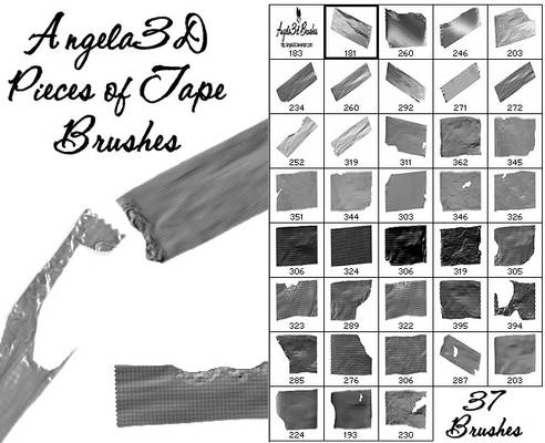 A3D Pieces of Tape Brushes