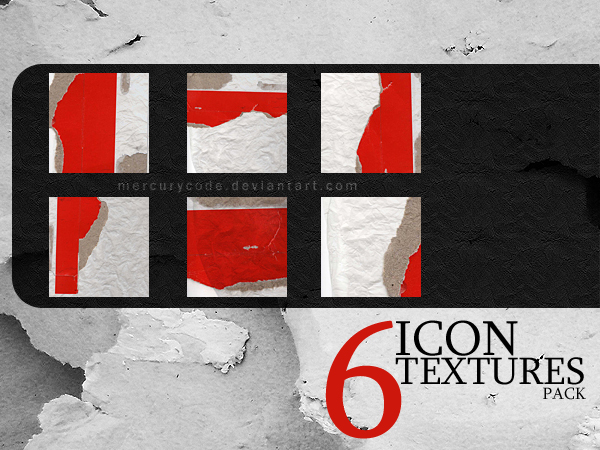 6 Icontextures: red paper