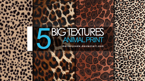 5 Textures: animal print