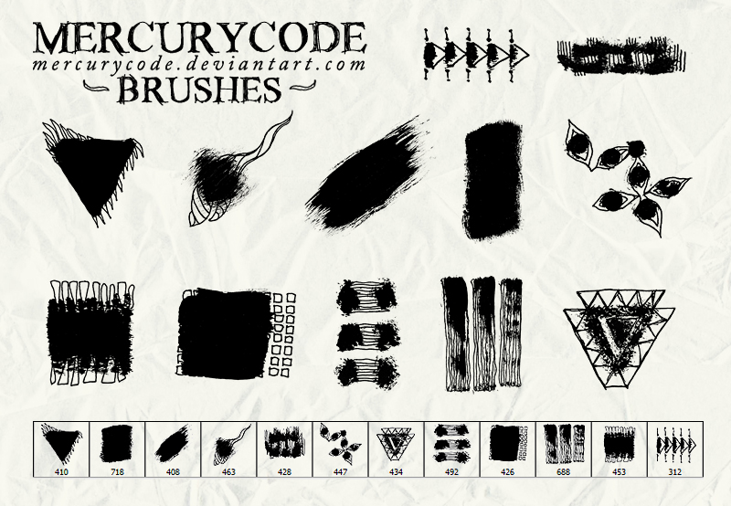 Brushset 10: paint and scribble by mercurycode