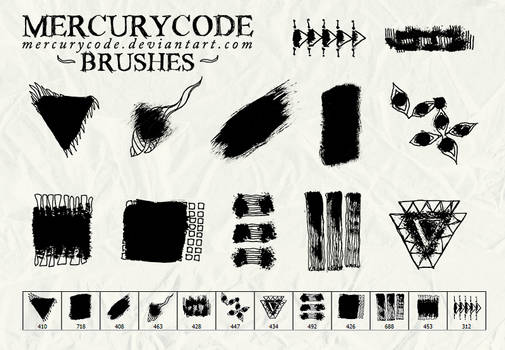 Brushset 10: paint and scribble by mercurycode