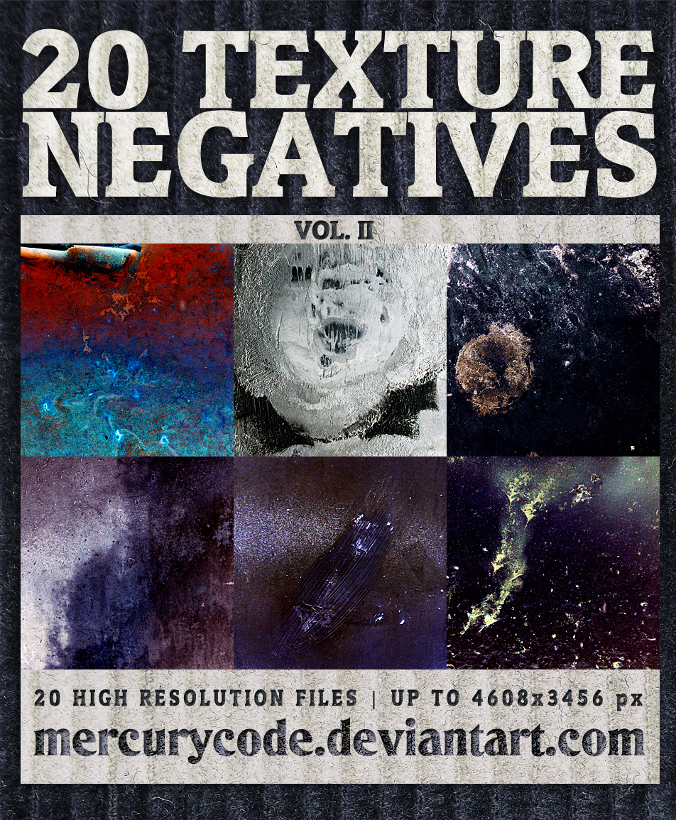 Texture Pack 10: Negatives Vol. II