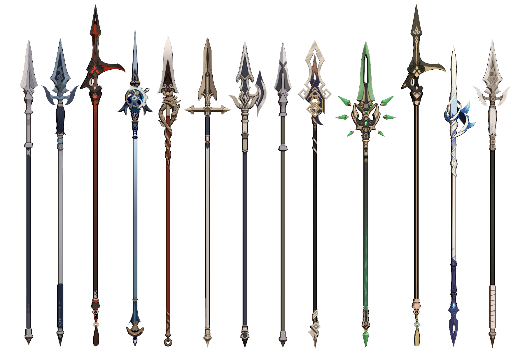 MMD Genshin Impact Polearm/Spear Set DL by CherryPieWithPoison on