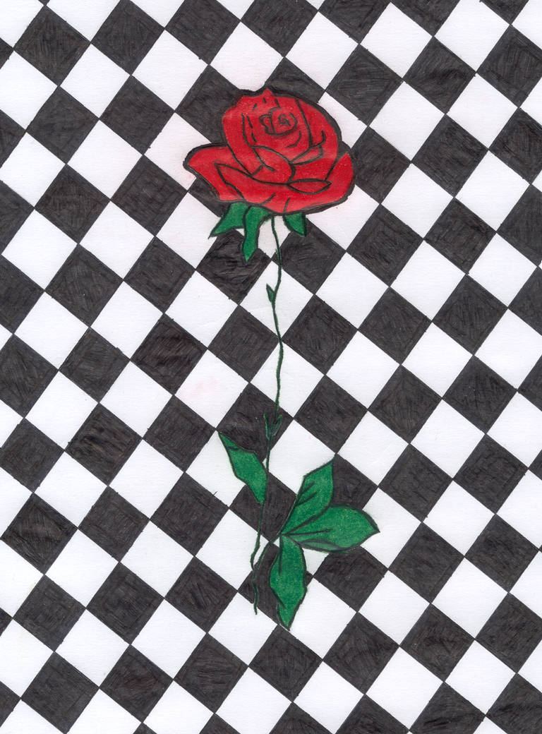 checkered rose by gimp463 on DeviantArt