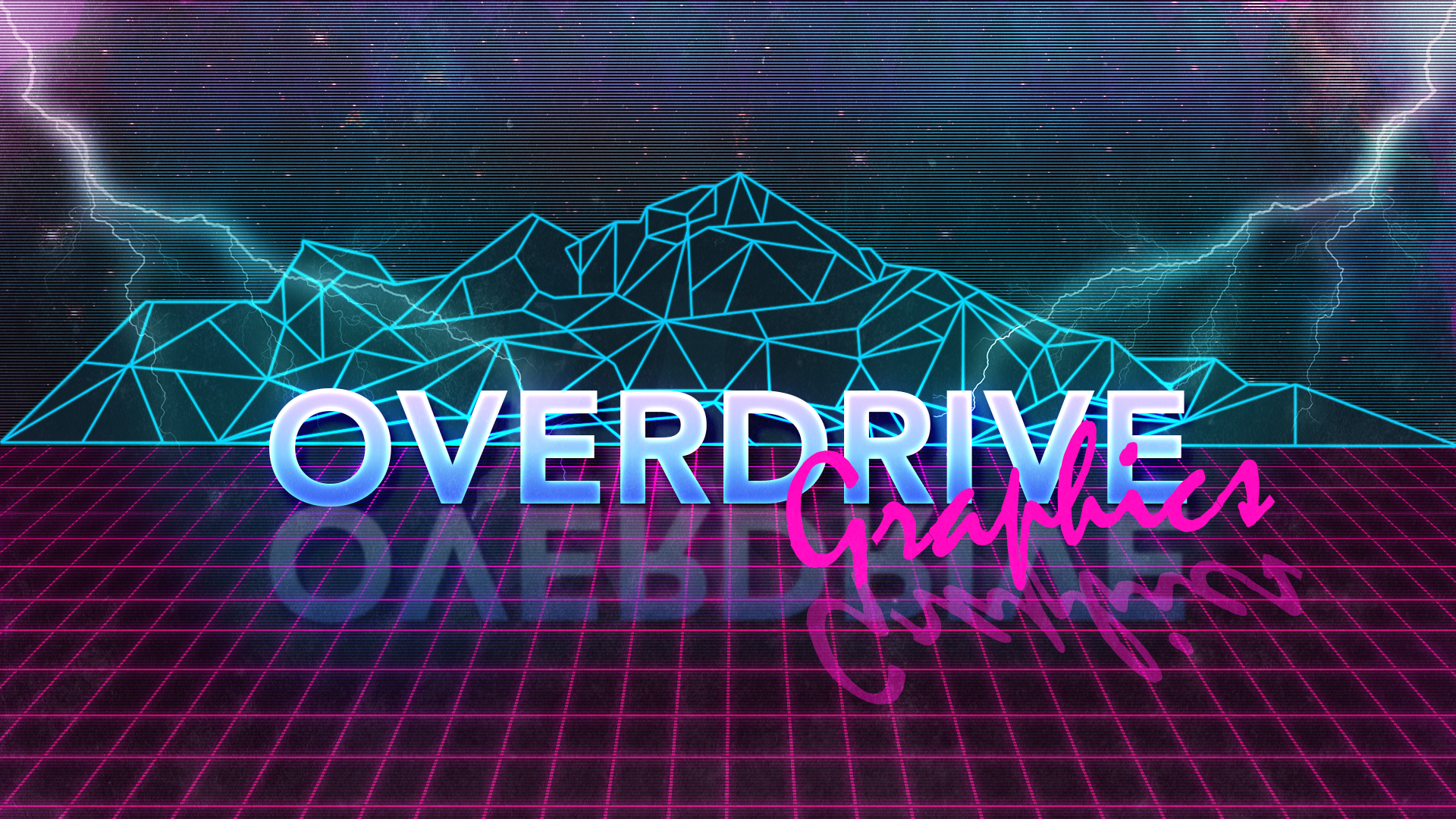 Overdrive Graphics - Cyberpunk Logo