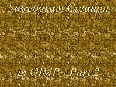 GIMP Stereogram Creation Pt 2