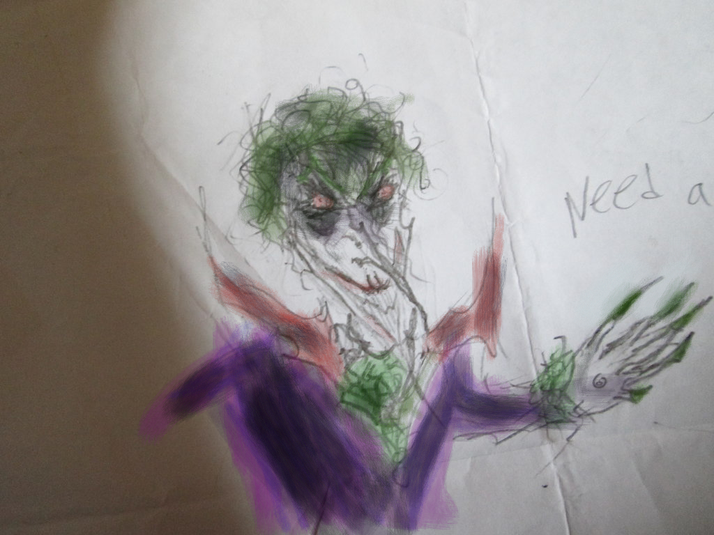 Joker colored Drawing