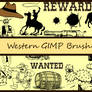 Western GIMP Brushes