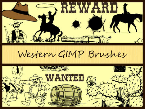 Western GIMP Brushes