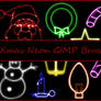 Xmas Neon GIMP Brushes